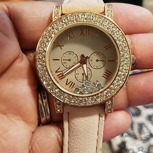 Mauve and Rose gold watch